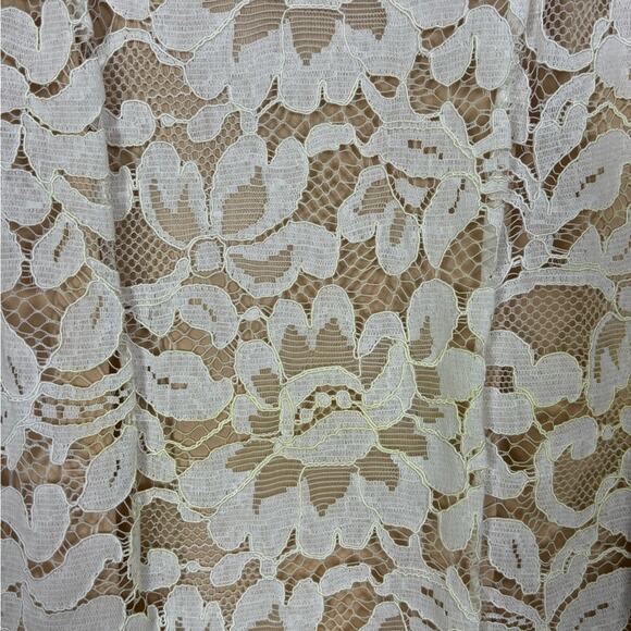 NWT Vince Camuto White & Ivory Lace Dress- Size 12 - Picture 11 of 16